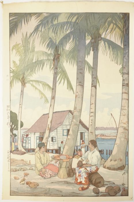 世界を魅了した版画家 吉田博 1931年 昭和六年作 「シンガポール」 インド