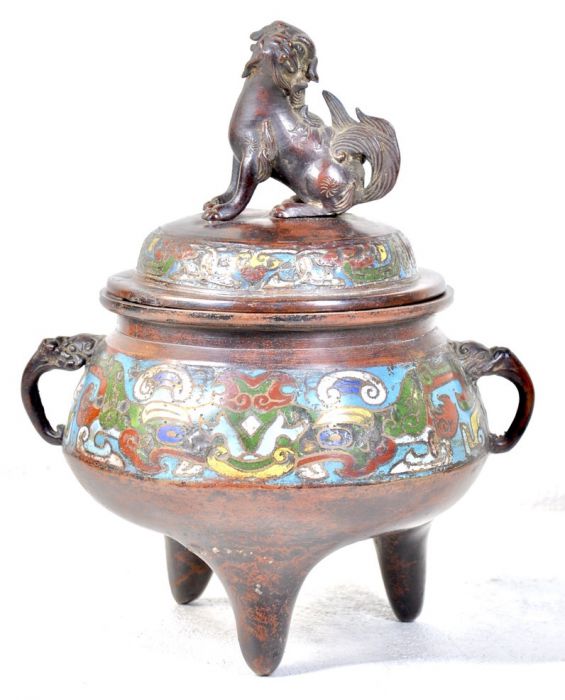 古美術　アンティーク　中国　香炉　印あり