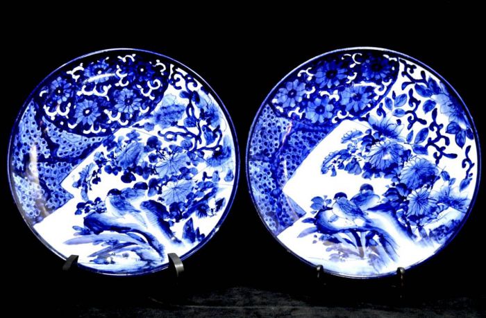 直販割引品 ◆うつくしい藍の大皿◆ 食器