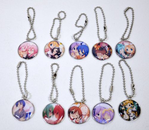 Set of 10 round key chains Lucky Star and other estate sales! IEI