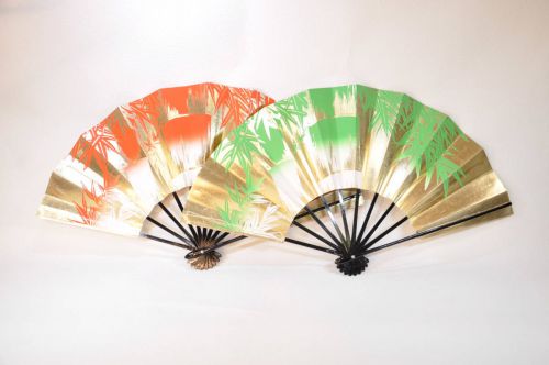 Nihon-buyo Folding Fan Bamboo 2-piece set Nihon-buyo Folding Fan Estate Sale! SKA