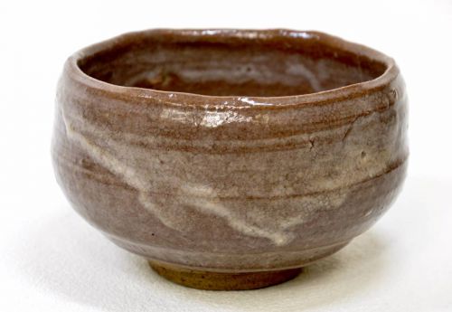 Showa Vintage Tea Utensils Raku Ware Matcha Tea Bowl Tea Bowl Inscription Writer's Tea Bowl Almost Unused Estate Sale
