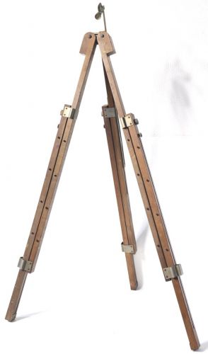 50% off! Showa Vintage Easel Foldable Height Adjustable Art Supplies Painting Nice Taste Easy to Carry! Maximum height 172cm MSK