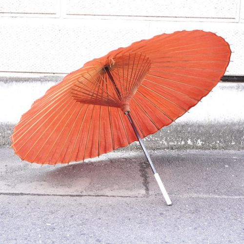 Showa Vintage Japanese Umbrella Janome Umbrella 36 Inner Ribs Diameter 99cm Good Condition and Practical Estate Sale IHK