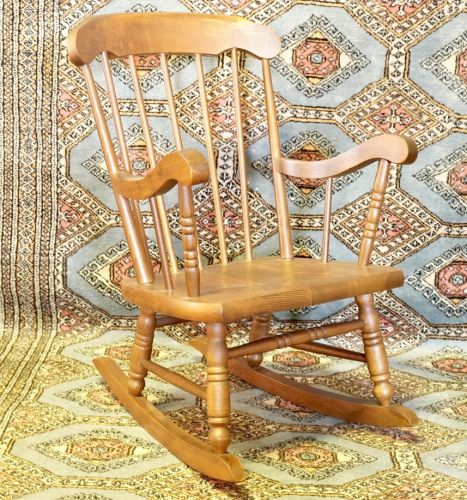 European vintage rocking chair for children Width 48 cm Depth 52 cm Height 69 cm The taste of dry wood is wonderful and can be used as a display ATN