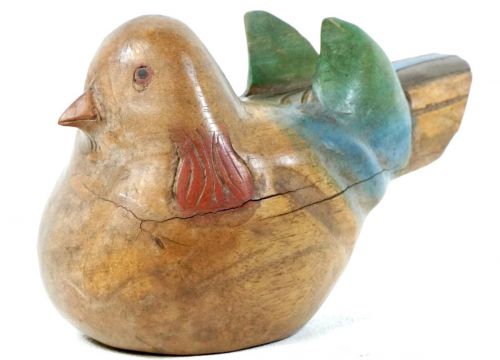 Sold out! Showa vintage Itto carved pigeon statue Handcrafted and time-honored A pigeon object full of warmth! Estate Sale KTU