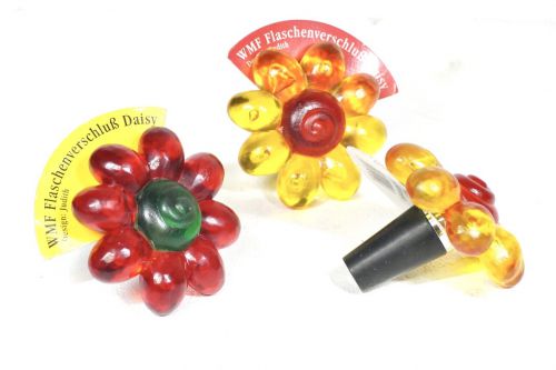 Special sale price! Made in Germany WMF Fiaschenverschlu & Daisy Wine stopper Wine stopper Red and green 3 sets Nice wine stopper that imitates Daisy AYS