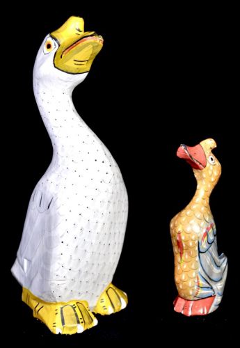 20% off! Vintage duck parent and child object Height 20 cm / 12.5 cm All handmade taste is wonderful! Estate Sale AYS