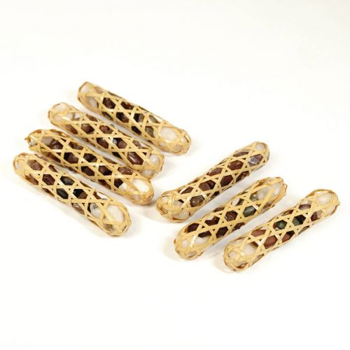 Showa vintage bamboo craft gabion chopstick rest with pebbles 7 customers available The warmth of bamboo is perfect for Japanese dining tables! TSM