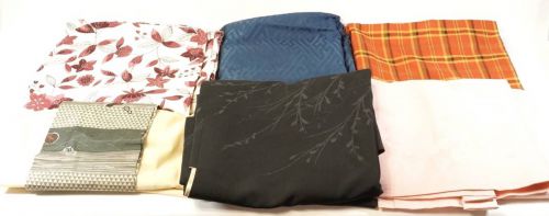 Sold out! Showa retro kimono 6 piece set creative handmade fabric silk remake vintage slightly dirty stains but good old Showa good stuff ATN