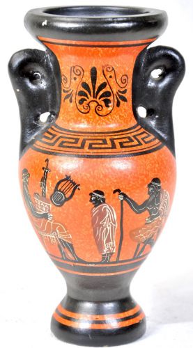 Sold Out Special! Greek Vintage Obi-e Mythical Crest Vase Vase Vase Flower Vase Estate Sale YAY