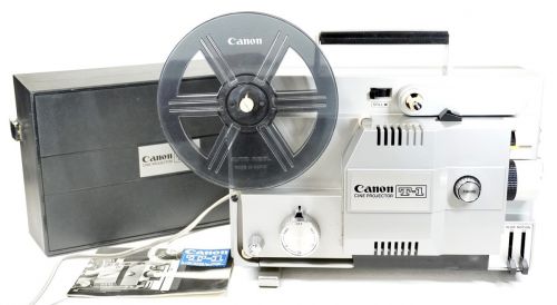30%OFF！ 1972年発売 昭和ビンテージ Canon キャノン 8mmフィルム映写機 シネプロジェクター　T-1　現役稼働品！　エステートセール AYS