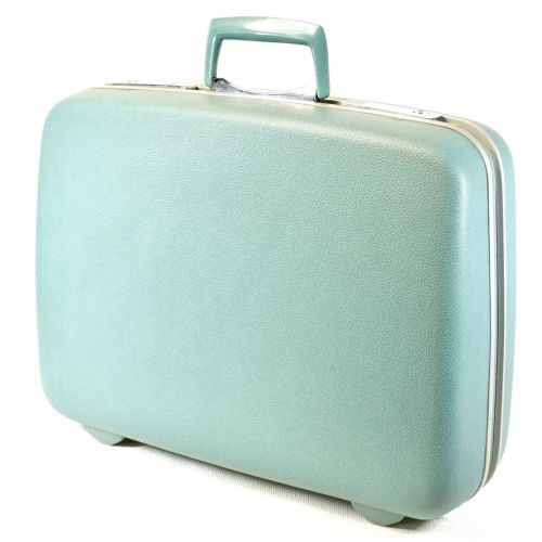 米国ビンテージ　1950～1960年代　アメリカ　Samsonite社 サムソナイト　スーツケース　ブルー　幅49㎝　奥行き42㎝　エステートセール ATN