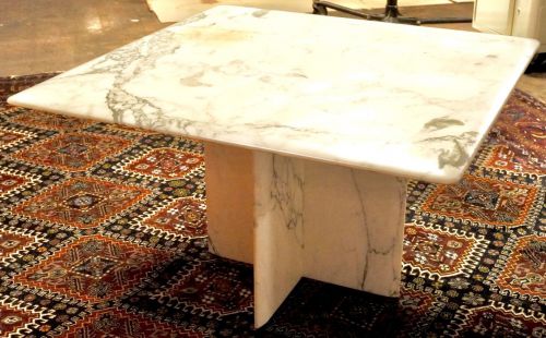 Vintage Natural Marble Square Table Width 70 cm Height 42 cm Side Table A wonderful gem with a vintage feel, a sense of luxury, and a profound feeling! AYS