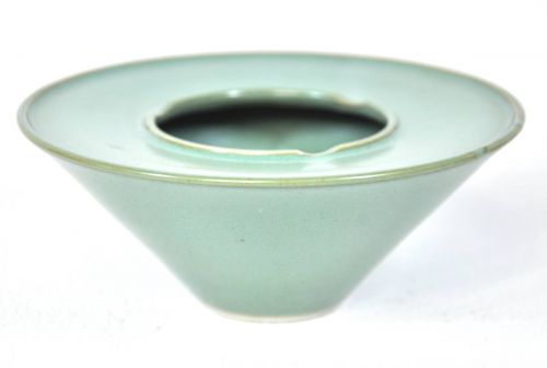 Sold Out! Modern Ashtray Jade Green Jade Taste Interior Diameter 12cm X Height 5cm Estate Sale KJK