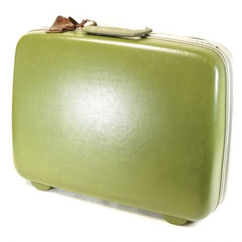 米国ビンテージ　1950～1960年代　アメリカ　Samsonite社製 サムソナイト　スーツケース　グリーン エステートセール ATN
