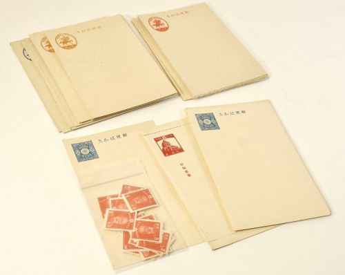 Early Showa period Dainippon Teikoku Post 49 postcards 19 stamps 2 sen stamps (Maresuke Nogi)
