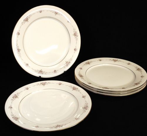 1960s Nitto Toki Shokai (now Noritake) Nittoroyal dinner plate 5 piece set diameter 27cm unused dead stock YKT
