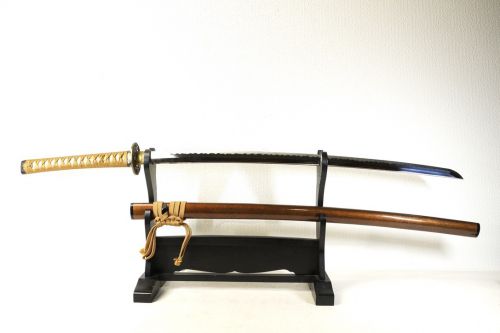売り切り！　昭和ビンテージ　模造日本刀 直径105cm　美術刀剣 刀掛台は付属ではありません。　エステートセール OKT