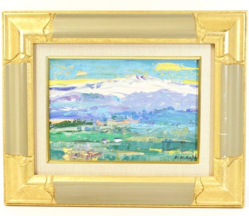 1990s Kotaro Azuma Oil Painting Landscape Painting SM Size Painting Art Framed Item Width 36cm Height 29cm Estate Sale HYK