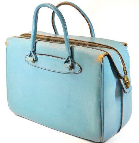 Maruemu Matsuzaki Vintage Travel Bag Handbag Showa period domestic bag with good leather quality and construction! Width 38cm Depth 17cm Estate Sale FYO