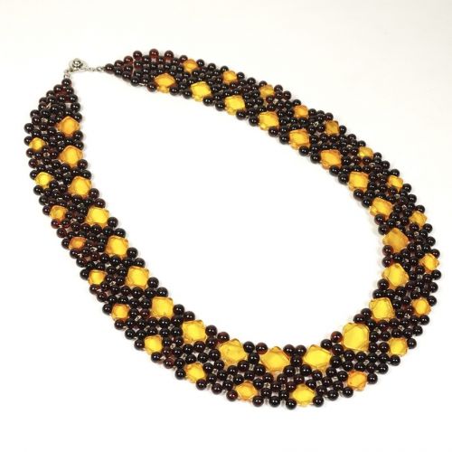 Natural amber necklace Width 2.5 cm Length 47 cm With manufacturer's warranty Excellent condition product Amber Accessories Luxurious, brilliant and beautiful gem 200,000 yen at the time of purchase IFS