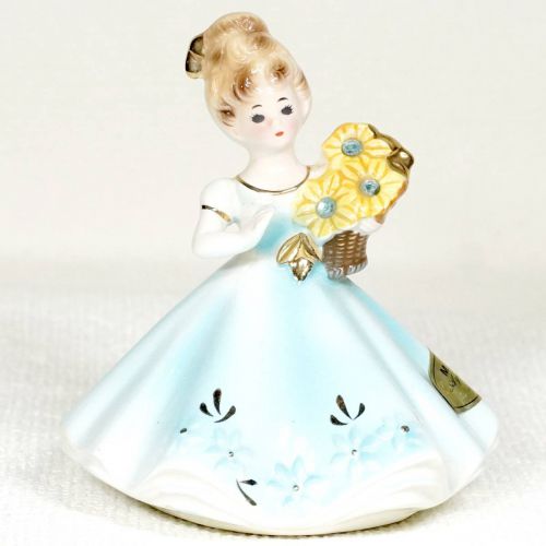 American Joseph Original Birthday Stone Doll Aquamarine Height 10cm Ceramic doll using March birthstone aquamarine! WTS