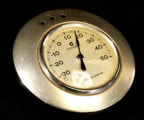 Showa Vintage CITIZEN Citizen thermometer stationary active working product! Diameter 10 cm Height 4.5 cm Plenty of taste! SHM