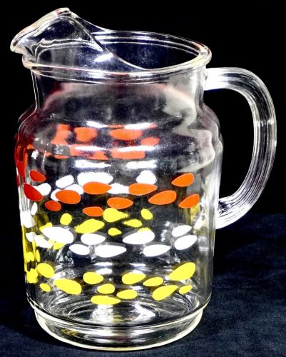 Special sale price! Showa Vintage Water Pitcher Retro Glass Height 24cm Capacity approx. 2L The retro pop design is wonderful! AYS