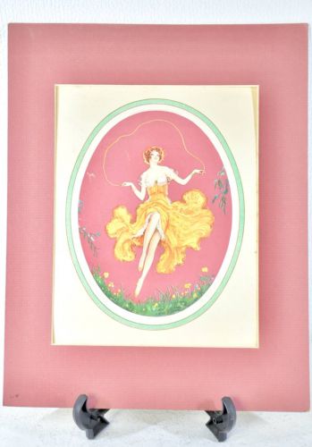 SOLD OUT! Antique Art Deco Art Marcel Le Boulte "The Butterfly" 1920s-1940s Printed in USA FAB