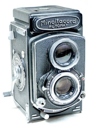 売り切り Minolta ミノルタ オートマット カメラ VIEW-ROKKOR F3.2 75mm CHIYOKO ROKKOR F3.5 75mm シャッター,タイマーのみ動作確認済 KTU