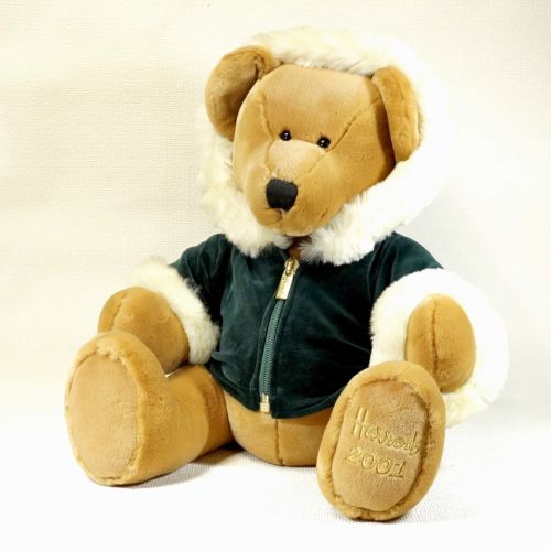 50% off! UK Harrods Harrods Teddy Bear 2001 Year Bear "Scott" Christmas Bear Santa Claus ATN