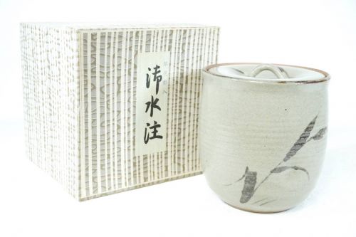 Special sale price! Showa vintage flower engraving water note tea utensils taku rust item estate sale KNN