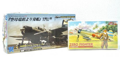 Sold out! Rare! Zero Fighter Type 21 Plastic Model Unassembled Product Departed from Aircraft Carrier Zuikaku 1/100 ZERO FIGHTER 2 Aircraft 1/144 Unopened IEI