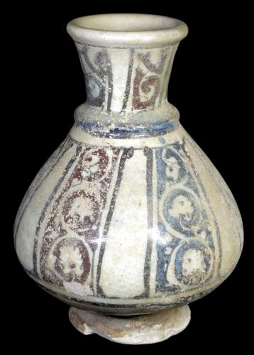 中国古玩　時代物　須恵器　細頸瓶　フラスコ型　直径13㎝　高さ21㎝　エステートセール AYS