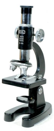 Sold out special price! Showa Vintage Learning Microscope KOL B-50 100.200.300x Co-box Confirmed use Estate Sale SKI