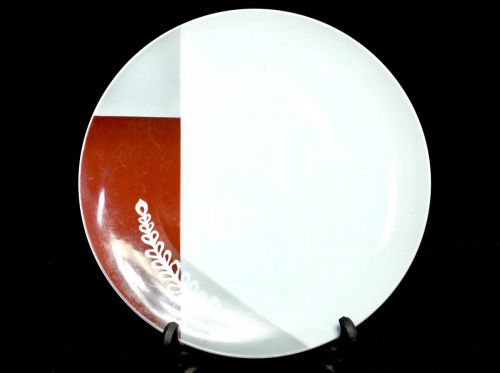 Sold out! rare domestic vintage glory Japan 1970s hand paint retro miscellaneous goods dinner plate western tableware YSO⑧