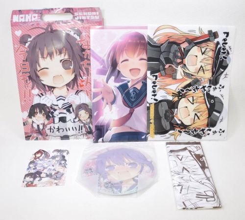 Sold out! Kancolle and other clear files, etc. 6-piece set (3 clear files/postcard/mouse pad/tenugui) Estate sale! IEI