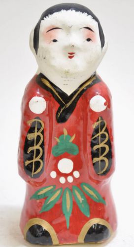 Sold Out! Japanese Antique Early Showa Traditional Doll Takamatsu Hariko Houko-san Substitute (Amulet) Doll Estate Sale IKT