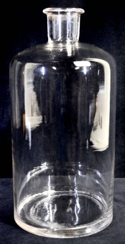 50％OFF！　ビンテージ　レトロ　ガラス瓶　薬瓶 直径16cm 高さ34cm 容量約4.5L 味わいのあるガラス瓶！　エステートセール MSK