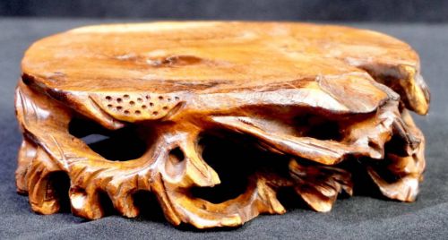 Special sale price! Historical Natural Wood Root Table Small Table Bonsai Stand Karakidai Incense Burner Stand Flower Stand Diameter 11cm Small and easy to use! Estate Sale NMN
