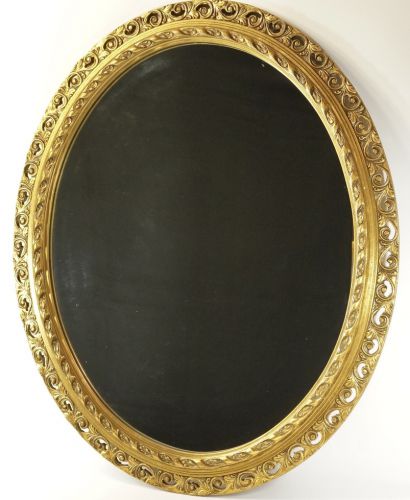 European vintage hand carved wall mirror wall mirror wooden open carving width 68cm height 83cm hand carved gold edge decoration is luxurious and beautiful ATN