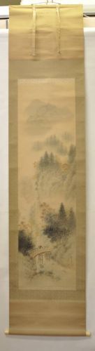 Sold out! Early Showa period hanging scroll ``Autumn scenery landscape'' With box Estate sale! KKK