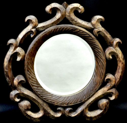 Sold Out! Antique hand-carved mirror Decorative hanging mirror Mirror Estate Sale! SJO