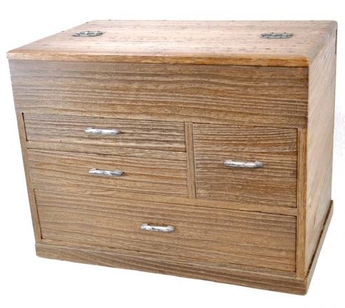 Sold out! Showa Vintage 1960s Sewing tool box Small chest with a desktop drawer! Width 29 cm x Depth 18 cm X Height 23 cm KKK