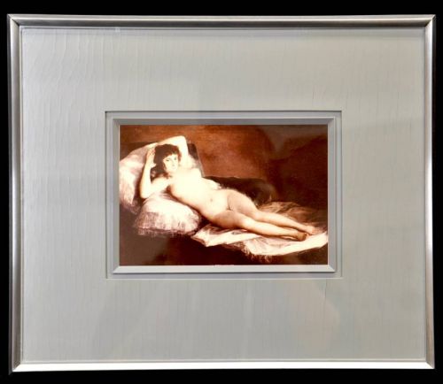特価!「裸のマハ」1798~1800年頃 プラド美術館(マドリッド) フランシスコ・デ・ゴヤ 屈指の代表作の写真　複製画　裸婦　幅33cm MMC