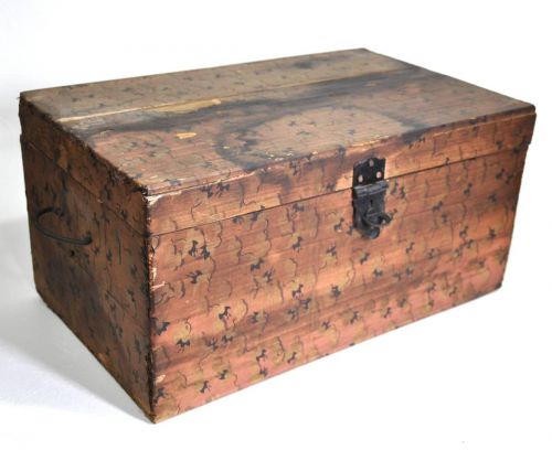 50% OFF! Japanese antique box with plenty of taste in the early Showa period Valuable materials from the early Showa period Saving era Width 38 cm Depth 23 cm Height 18 cm ① YY