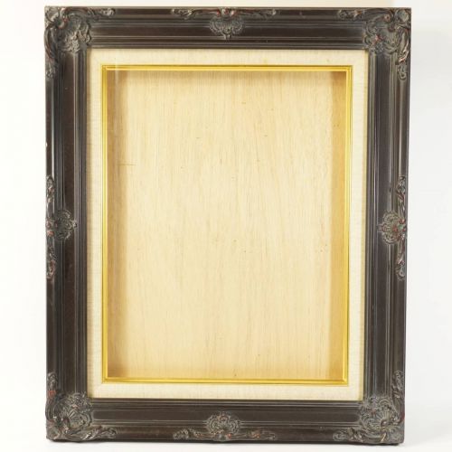Vintage art frame Frame with glass F6 Vertical and horizontal combined use External shape (width 46.5 cm, height 55.5 cm) Window size (width 30.5 cm, height 40 cm) Painting Oil painting Watercolor lithograph KKM