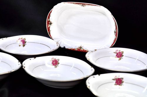 Sold out! Showa Retro Domestic Western-style tableware assortment NICHIEI CHINA 5 pieces TOHO FINE CHINA 1 piece set Vintage FHM