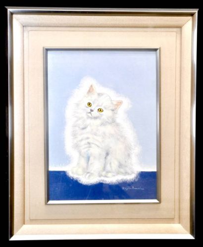 Special price! "Persian kitten" Rosin Imai (1909 ~ 1994) F4 MMC, a painter with a unique style of painting in Nerima, a disciple of Tsuguharu Fujita (Leonard Fujita)